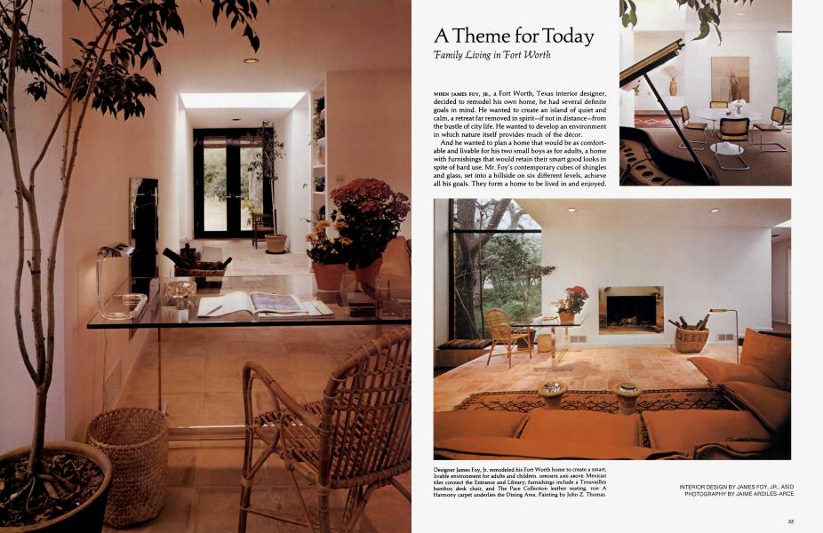 A Theme for Today | Architectural Digest | APRIL 1977